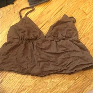 PacSun Brown Flowy Summer Top